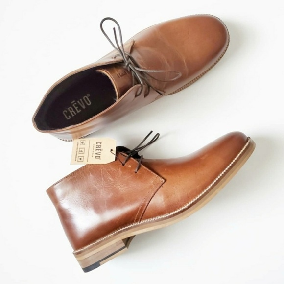 Crevo Dorville Leather Chukka Memory Foam Boots 8 - Picture 2 of 7